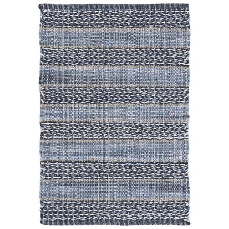 Safavieh Montauk Rustic Rectangle Hand Woven Rugs, Blue - 8 x 10 ft. MTK418L-8